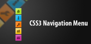 menu minimaliste CSS3