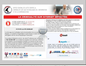 escroquerie utilisant logo ANSSI