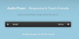 Responsive & Touch-Friendly Audio Player