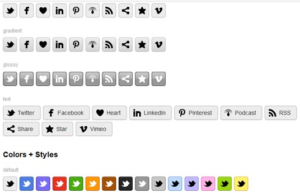 CSS Social Buttons