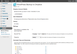  Download WordPress Backup to Dropbox