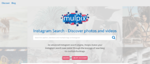 mulpix moteur de recherche instragram
