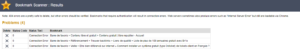 resultats Bookmark scanner