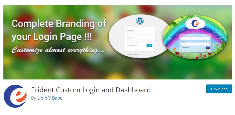 Erident Custom Login and Dashboard