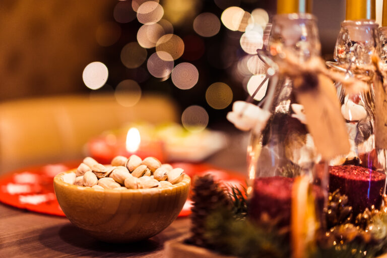 pistachio-bowl-on-christmas-table-picjumbo-com
