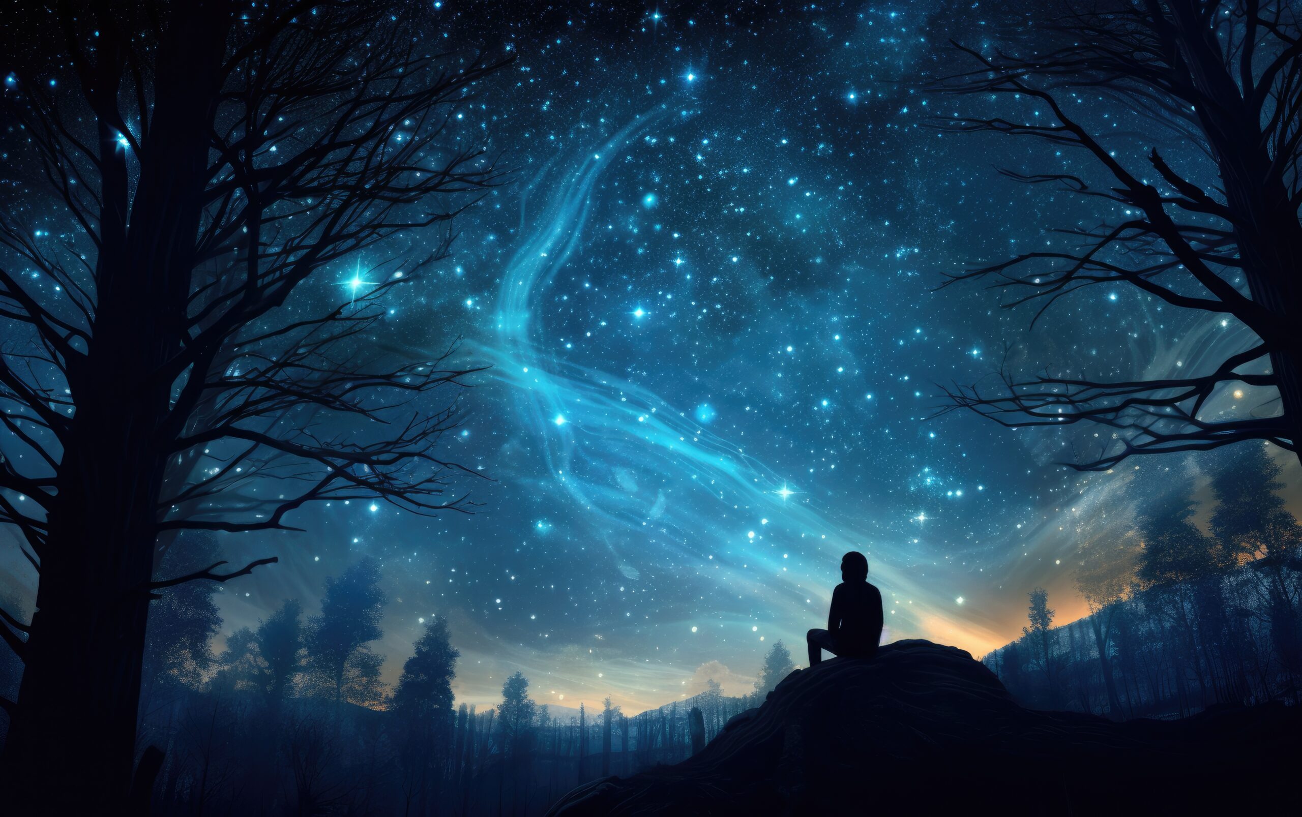man-stargazing-fantasy-night-sky-picjumbo-com