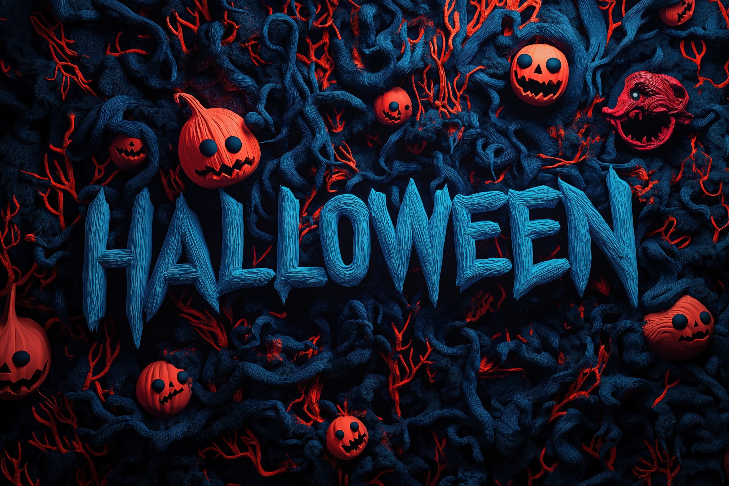 halloween-lettering-with-creepy-faces-picjumbo-com