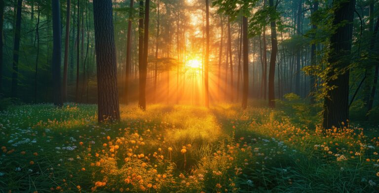 beautiful-nature-image-summer-flowers-in-sunlit-forest-picjumbo-com