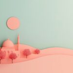 mosque-and-large-sun-pastel-background-with-copy-space-picjumbo-com
