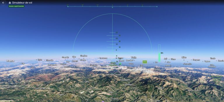 simulateur de vol google earth