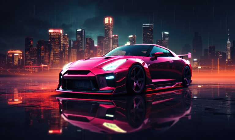 nissan-gt-r-wallpaper-in-dark-night-reflections-picjumbo-com