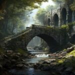 rendering-of-ancient-castle-ruins-in-the-forest-picjumbo-com